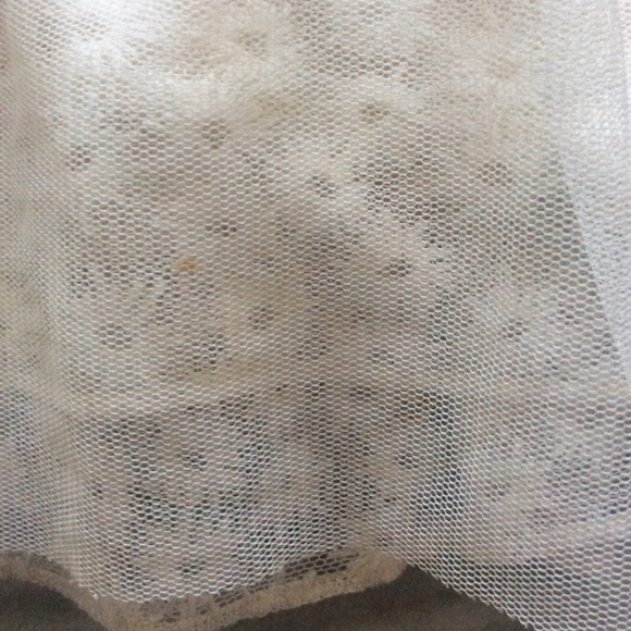 Zara Soft Collection Cream Flower Tulle Skirt - Picture 5 of 8